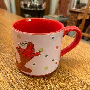 Temptations by Tara Reindeer and Red Bird Christmas Themed Coffee Cup Mug